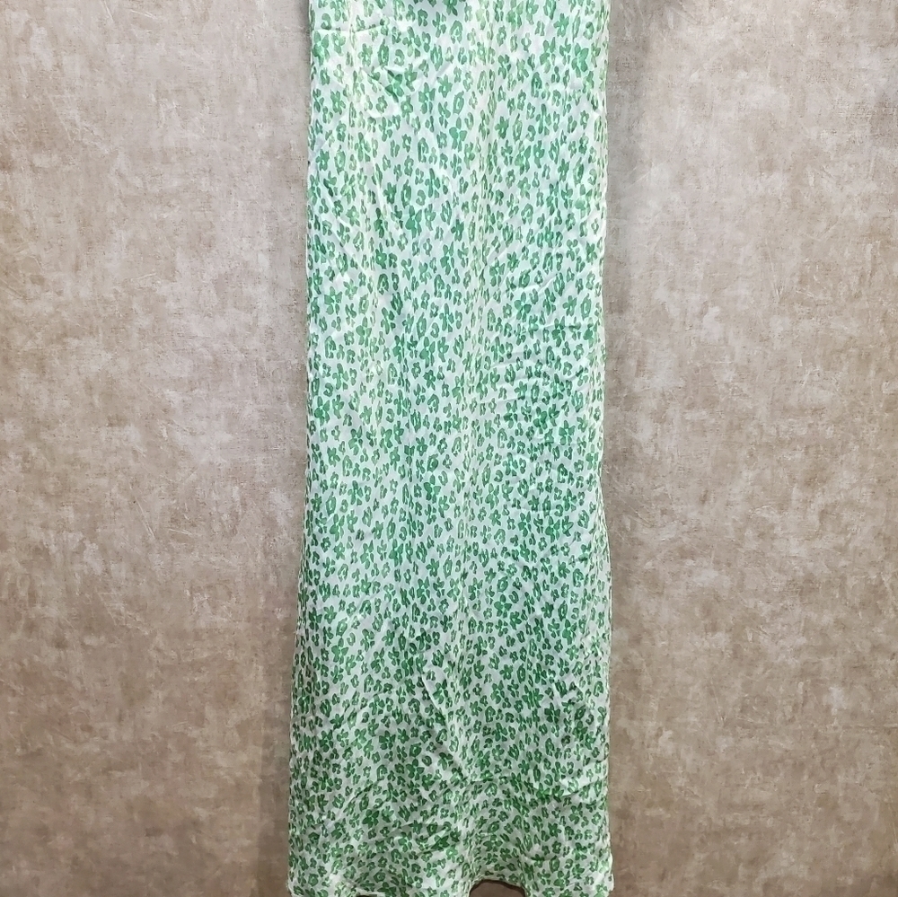 Rixo Sleeveless Ruffle Leopard Slip Midi Dress Nwt - Picture 6 of 11